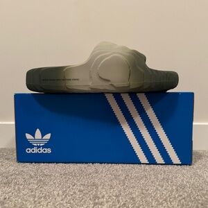 NWT Adidas Slip-On Loafers Men’s 8 green grey